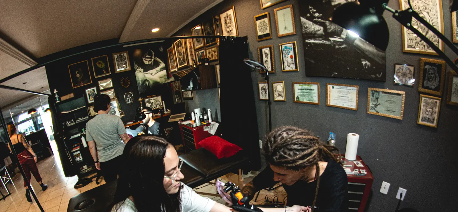 Tatuagem em andamento